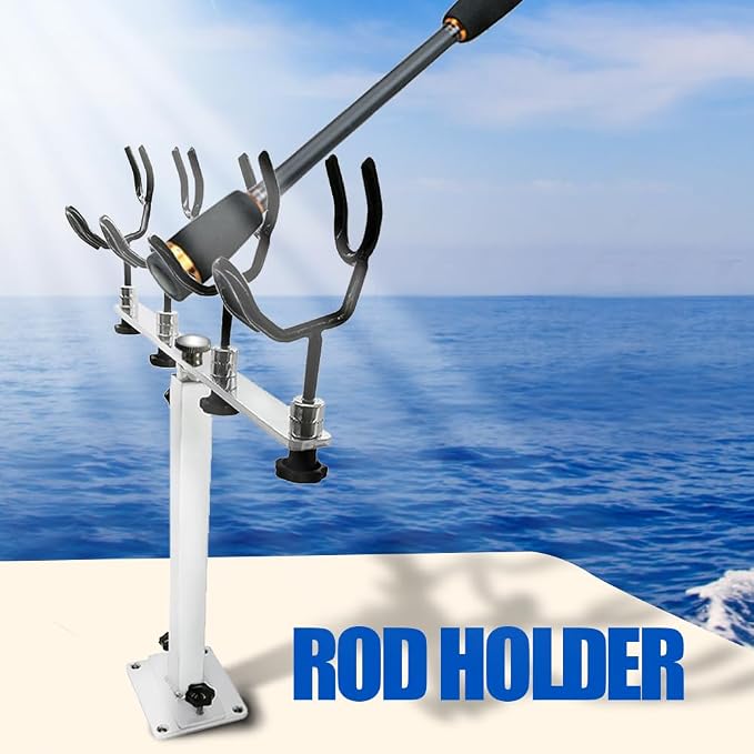 Made PVC Coated Fishing Rod Holder Aluminum Fishing Rod Bracket