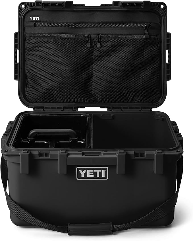 YETI LoadOut GoBox Collection, Divided Waterproof Cargo Case, Dry Box, Camera Case, Fishing Tackle Box