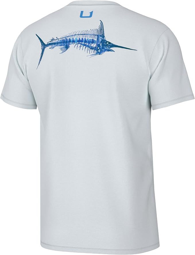 HUK Mens Fishing Graphic Tee, Performance Short Sleeve, Quick-Dry