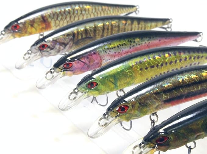 Minnow Crankbait for Bass Fishing Bass Lure Jerkbait Fishing Lures and Tackle Box