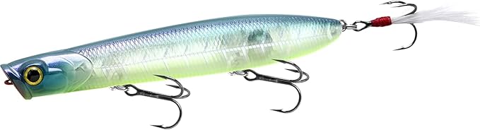 LUCKY CRAFT Gunfish 117 Freshwater Fishing Lures, Top Water Fishing Gear for Trout and Bass Fish, Spooks Cupped Mouth Walker, Long Casting Treble Hooks, Fish Accessories for Tackle Box