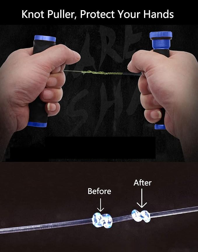 Fishing FG GT Knot Puller Assist, Fishing Knot Tying Tool, PE Fishing Line Spooling Pull Drag, Tension Line Dragger