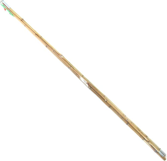 BambooMN Bamboo Vintage Cane Fishing Pole with Bobber, Hook, Line and Sinker
