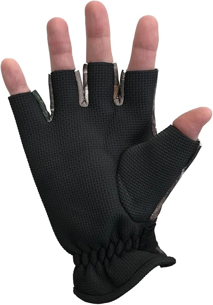 Glacier Glove Unisex Alaska River Fingerless Lightweight Breathable Non-Slip Grip Fishing Gloves with Elasticized Cuffs | for Outdoors, Fly Fishing, Paddling, Hiking