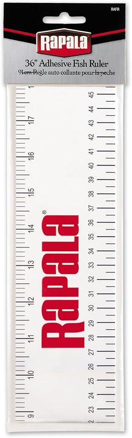 Rapala Adhesive 36 Inch Fish Ruler, Premium Fishing Measurement Tool, Accessory for Anglers and Outdoor Enthusiasts