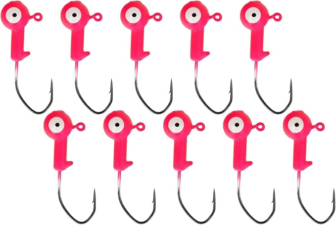 Eagle Claw Lazer Sharp Pro-V Ballhead Jig 10 Pack