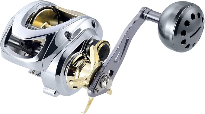 HAUT TON Matel Master Advanced Version Baitcaster reels,6.2:1Gear Ratio,5+1Ball Bearing,Bait clickers,12Lb Drag System Fishing Reels,for Saltwater,Freshwater