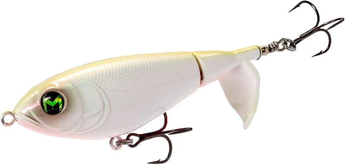 Lew's Mach Baits Patroller Propeller Bait Fishing Lure, Topwater Propeller Bait, Rotating Tail Section, Sound Chamber