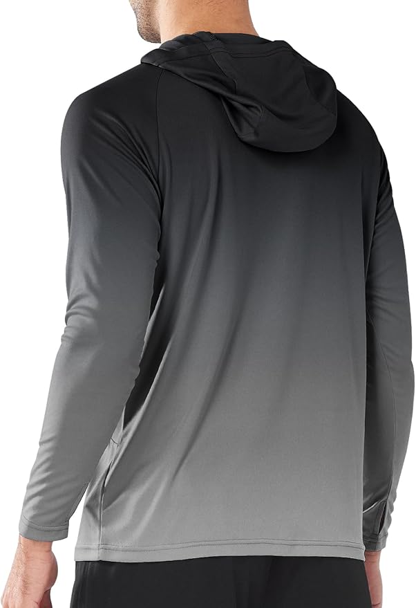 NORTHYARD Men's UPF 50+ Rash Guard Hoodie Long Sleeve Sun Protection Shirt Fishing Swim Beach Hiking Quick Dry Lightweight