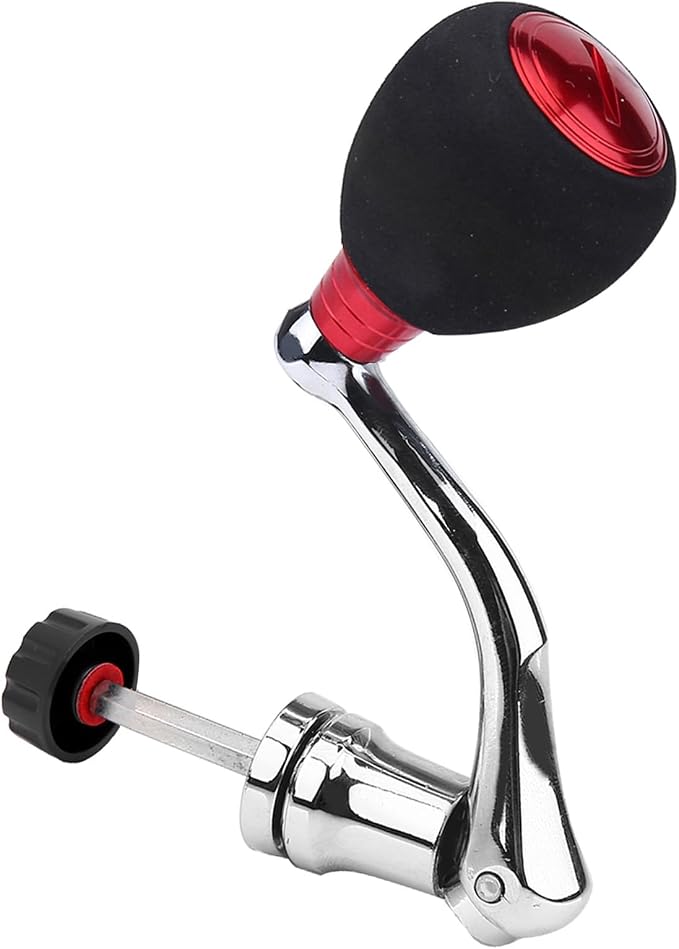 Ejoyous Fishing Reel Handle Replacement, Reel Replacement Power Handle, Metal Hex Trunk Rocker Arm Grip, Fishing Spin Reel Handle Grip Power Handle Reel Accessory