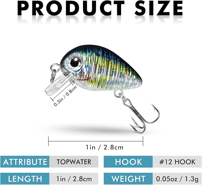 TRUSCEND Shallow or Deep Diving Crankbait with BKK Hooks, Wobble Fishing Lures for Bass Trout Crappie Walleye, Sinking Lipless Vibe Crank Bait for Bass Pike, Amazing Swimbait for Family Fishing