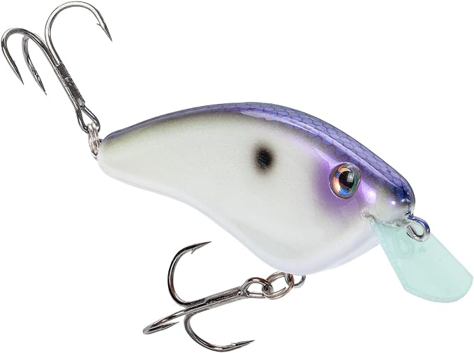 Strike King Hardliner Fishing Lure, Flat Sided Crankbait, Circuit Board Lip, Extra Tight Wobble, Size 4 Treble Hooks