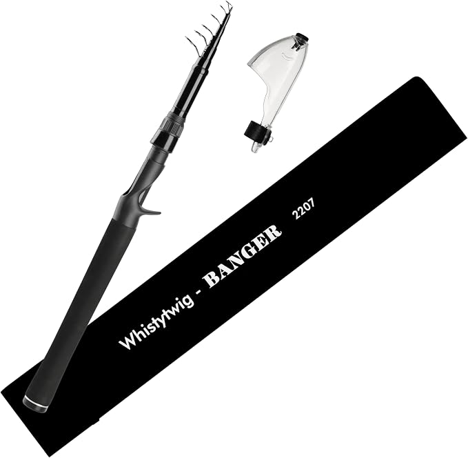 Whistytwig Carbon Fiber Telescopic Fishing Rod - Portable Collapsible Design for Travel and Adventure - Versatile Saltwater and Freshwater Fishing Pole