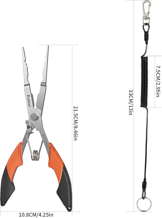 Fishing Gear,Hook Remover Fishing Pliers,Stainless Steel Fishing Tools,Multitool for Saltwater