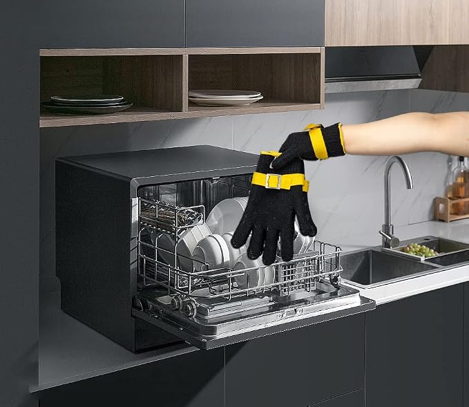 Schwer ANSI A9 Cut Resistant Glove, Food Grade Stainless Steel wire Mesh Metal Gloves, Knife Cutting Gloves for kitchen Mandoline Slicing Butcher Meat Cutting Oyster Shucking Fish Fillet（L, 1 PCS）
