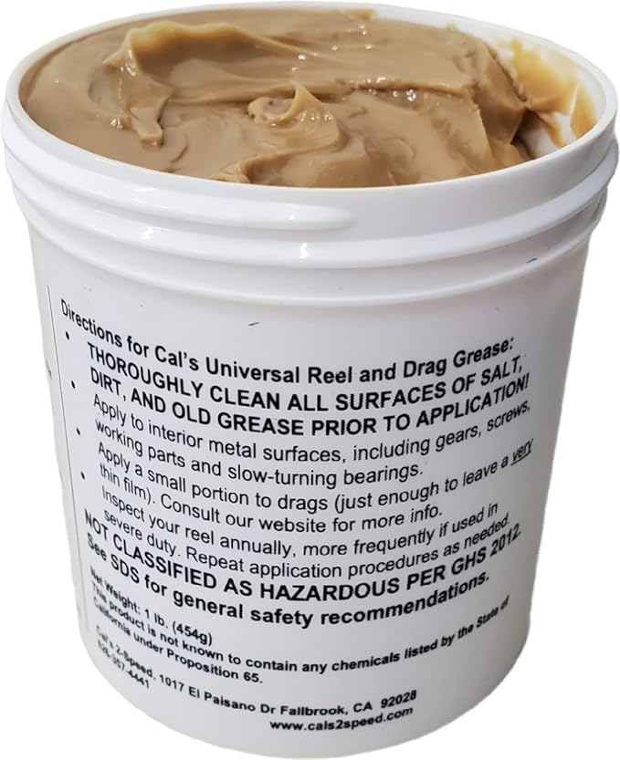Cal's Universal Fishing Reel and Star Drag Grease Multi Use
