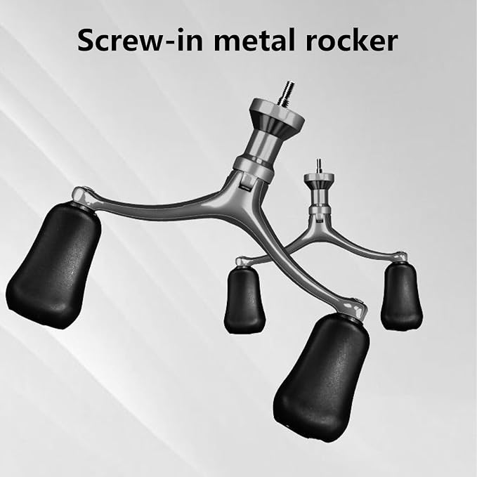 Fishing Reel Handle Grip Double/Single Rockers Arm Screw-in Handle Grips Fishing Rod Power Handle for Baitcasting Reel