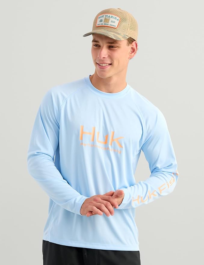 HUK Mens Pursuit Vented Long Sleeve, 30 UPF Fishing Shirt
