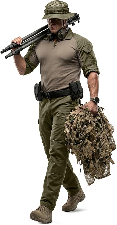 CQR Men's Tactical Boonie Hat, Breathable Packable Sun Hat for Hunting, Hiking, Fishing, Shooting, and Outdoor Activities