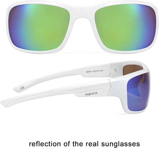 maivnz Floating Polarized Fishing Sunglasses for Men Women, Unsinkable UV400 Sports Glasses for Kayaking, Boating & Surfing