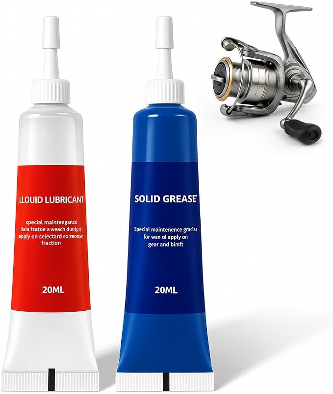 TBTFW Fishing Reel Grease, Fishing Reel Oil, Long-Lasting Lubrication, Set for All Types of Fishing Reels(1set or 2sets)