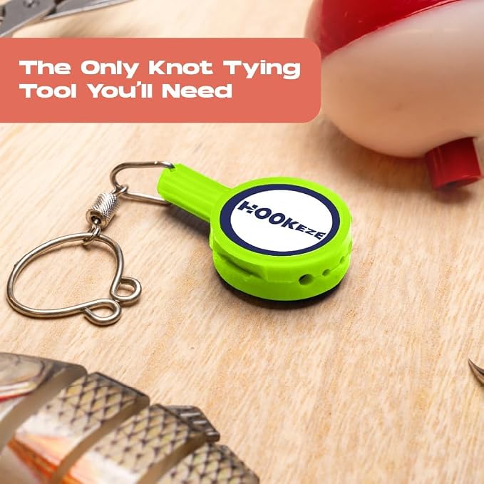 HOOK-EZE Nail Fishing Knot Tying Tool, Fly Fishing Accessories for Tying Line to Fish Hooks - Gear and Equipment, Gadget to Tie Knots Quick and Easy - Stocking Stuffers & Gifts for Men (4 pcs)