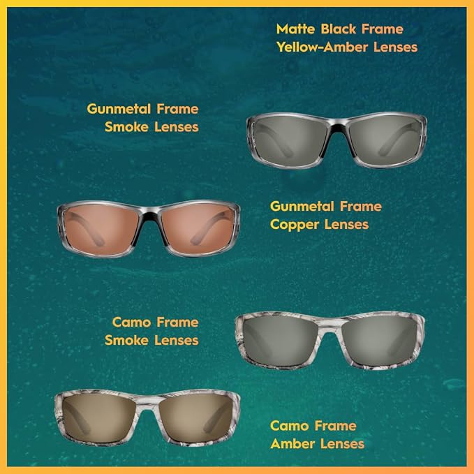 Flying Fisherman Buchanan Polarized Sunglasses for Men, Women, Fishing, Boating, Outdoor Sports, 100% UV Protection