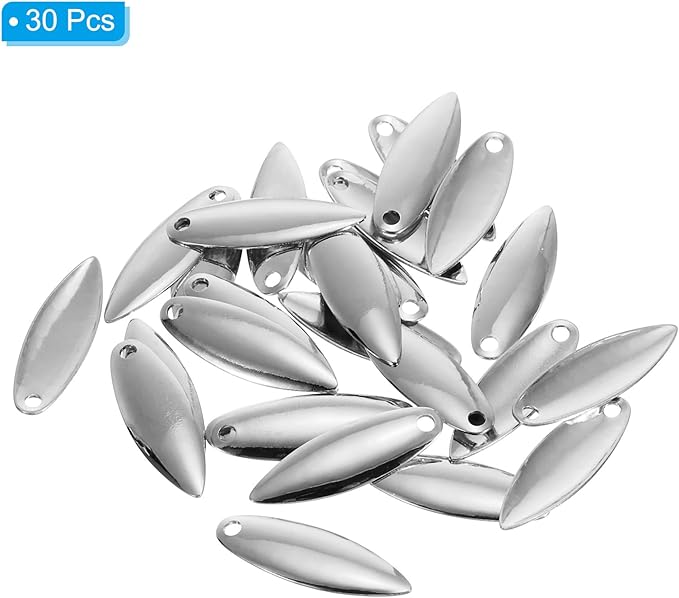 PATIKIL Fishing Lure Blades Willowleaf Lure Making for DIY Bait