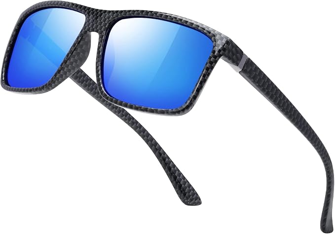 Sunglasses Men Polarized Sunglasses for Mens and Womens,Black Retro Sun Glasses Driving Fishing UV Protection
