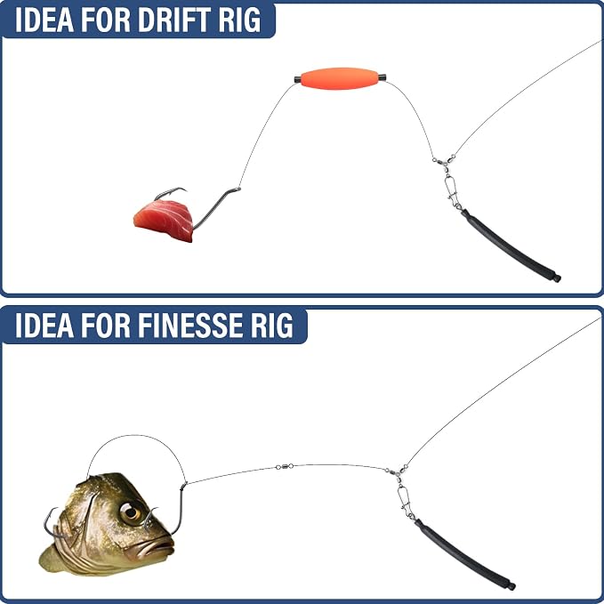 Dragging Weights for Catfishing Trolling, Drifting Dragging Sinkers, Bottom Search Lead Stick Weights and 3 Way Rig