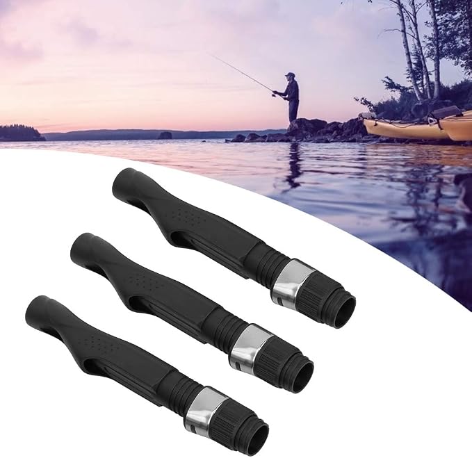 Fishing Rod Reel Seat Impact Resistant Lightweight 3PCS for Versatile Reel Fishing Black Size 16# 18#