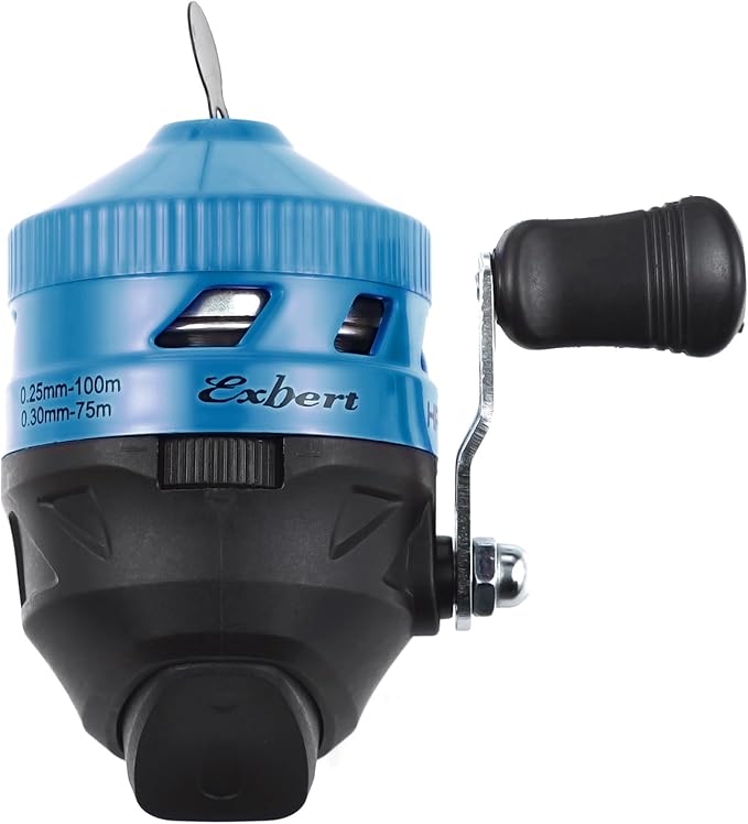 Spincast Fishing Reel, Right Hand Retrieve, Easy to Use Push Button Casting Design for Both Beginners and Kids