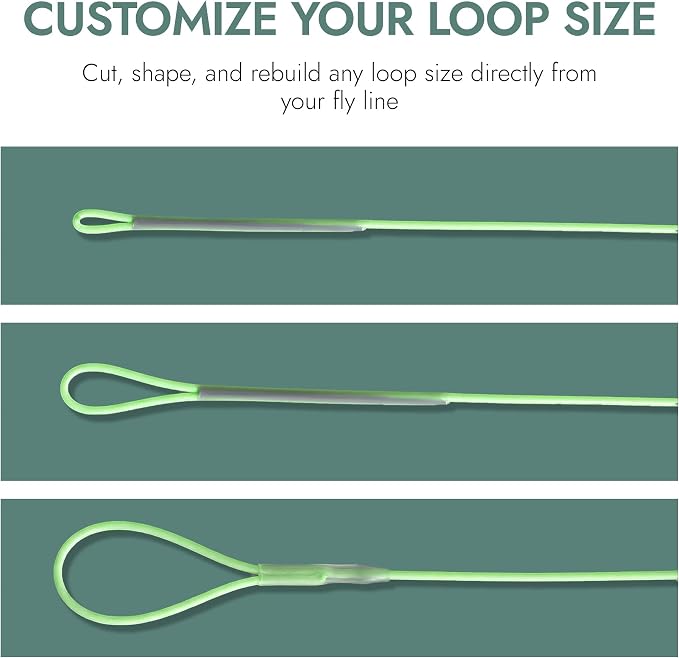 – ReLOOP Fly Line Loop Connector| Replace & Restore Damaged Fly Line Loops | Precision Lines Repair & Customization System | Smooth Casting Connection | 2-Piece Kit