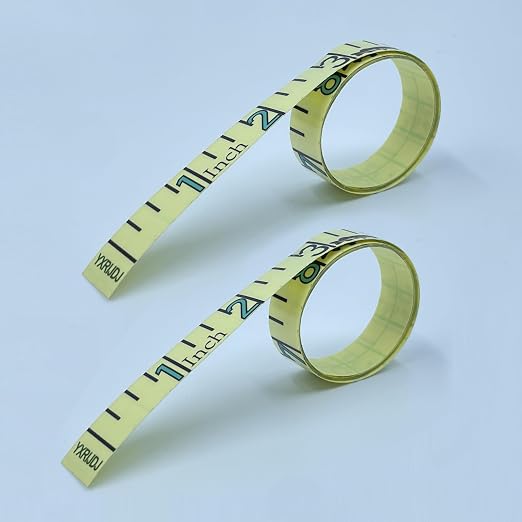 Fish Ruler Sticker 36" Clear Boat Measuring Tape 2Pcs Adhesive Fish Measuring Sticker Adhesive Fish Ruler for Boat Truck Rod Kayak