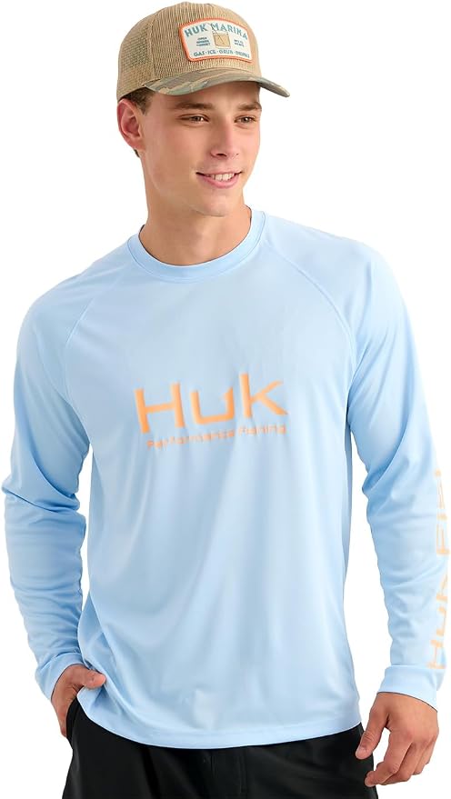 HUK Mens Pursuit Vented Long Sleeve, 30 UPF Fishing Shirt