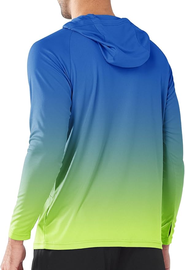 NORTHYARD Men's UPF 50+ Rash Guard Hoodie Long Sleeve Sun Protection Shirt Fishing Swim Beach Hiking Quick Dry Lightweight