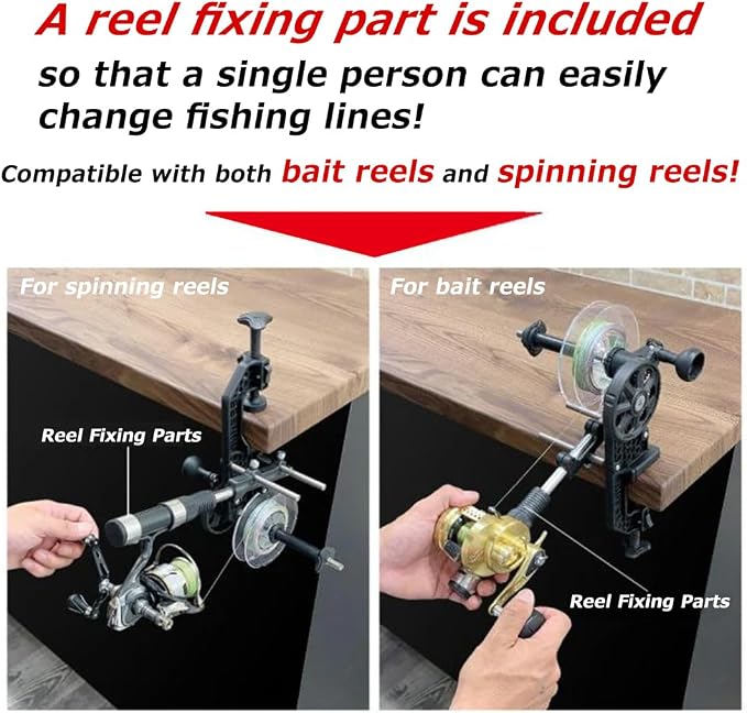 [DRESS Japan] DRESS EVO Maximum Line Spooler – Fishing Line Spooler Fast Fishing Line Winding & Recycling Tool Compatible with Most Reels Beginner Friendly Easy to use【Imported from Japan】