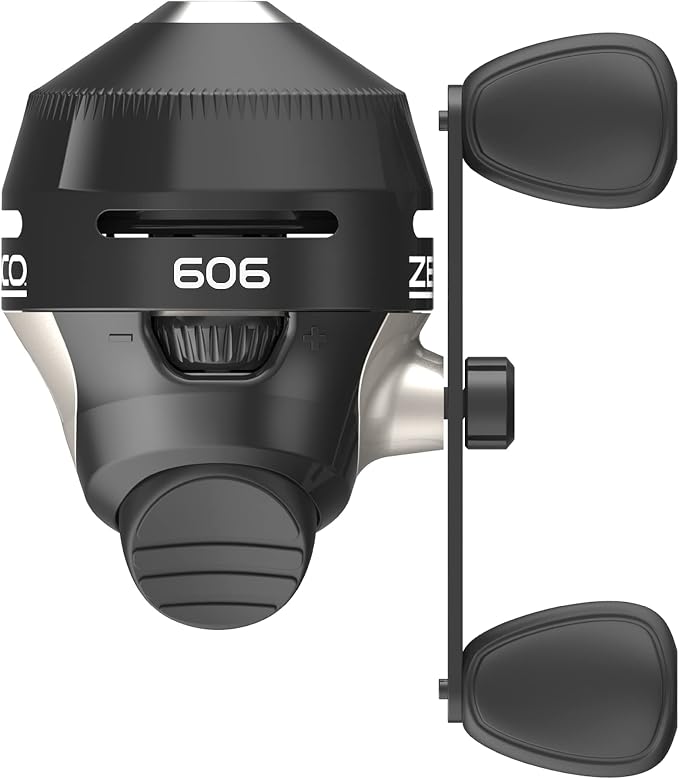 Zebco 606 Spincast Fishing Reel, Size 60 Reel, Right-Hand Retrieve, Pre-Spooled with 20-Pound Zebco Fishing Line