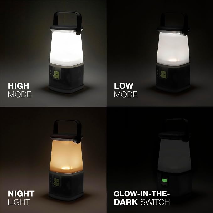 ENERGIZER WeatheReady LED Camping Lantern PRO-360, IPX4 Water Resistant Tent Light, Ultra Bright Battery Powered Lanterns for Camping, Outdoors, Emergency Power Outage (Pack of 4)