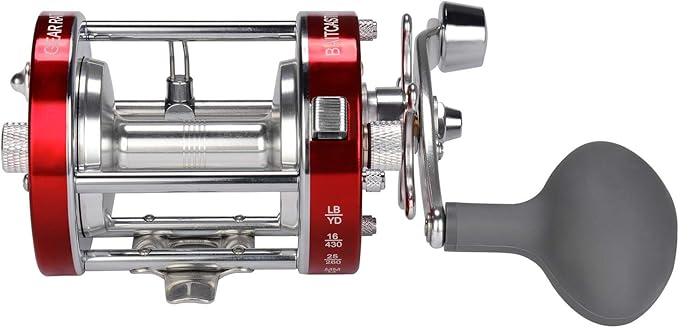 KastKing Rover Round Baitcasting Fishing Reel, Perfect Conventional Reel for Catfish, Salmon/Steelhead, Striper Bass and Inshore Saltwater Fishing Reel, Reinforced Metal Body