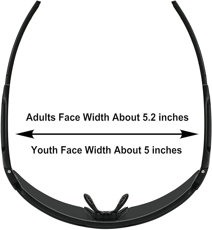 Two Sizes For Adults and Youth Polarized Sunglasses Men Women Outdoor Sport Baseball Glasses UV400 Cycling Eyewear