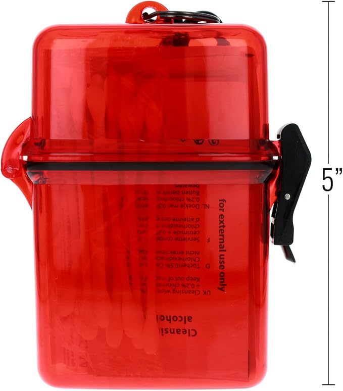 ASR Outdoor 50pc Portable First Aid Kit in Waterproof Case Emergency Supplies Survival Gear, 2pk