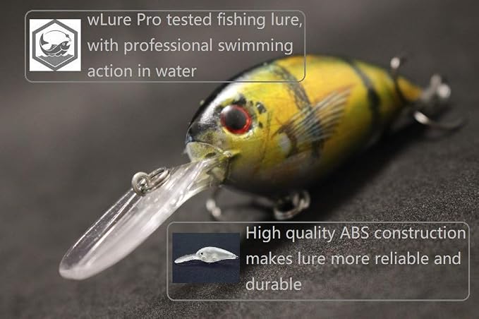 Minnow Crankbait for Bass Fishing Bass Lure Jerkbait Fishing Lures and Tackle Box