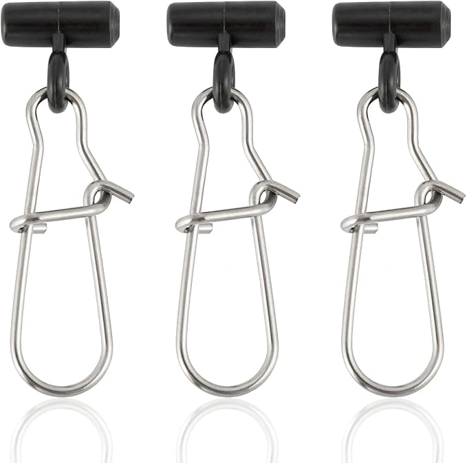 Dr.Fish Sinker Slides for Fishing, Sinker Weight Silder Line Slide Sleeve Swivel Duo Lock Snaps for Saltwater Surf Bottom Fishing Fish Fider Rig Catfish Rig