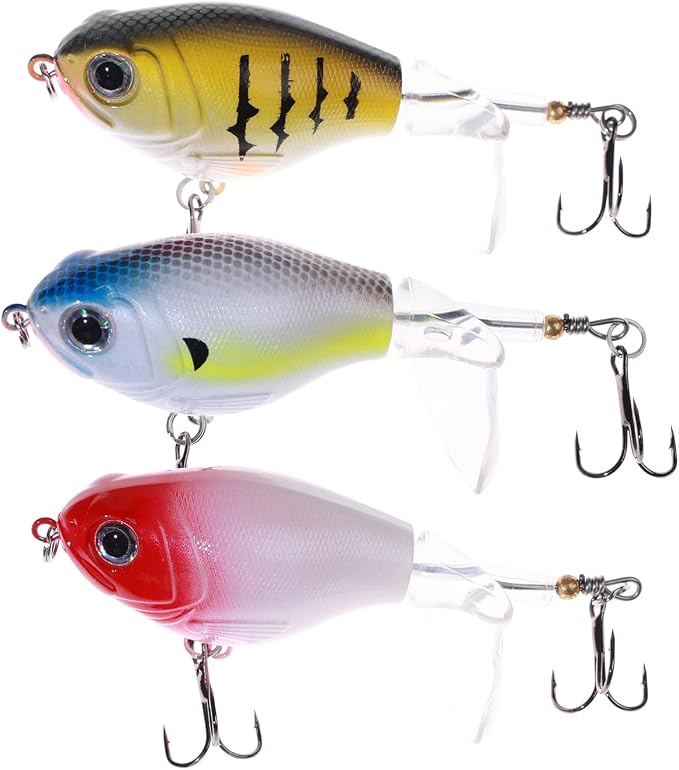 Bass Fishing Lures, Jointed Swimbait Glide Bait for Bass, Trout & Pike – Lifelike Fishing Lure with 3D Eyes, Built-in Rattle Chamber, Triple Hook – Realistic Fishing Lures for Freshwater & Saltwater