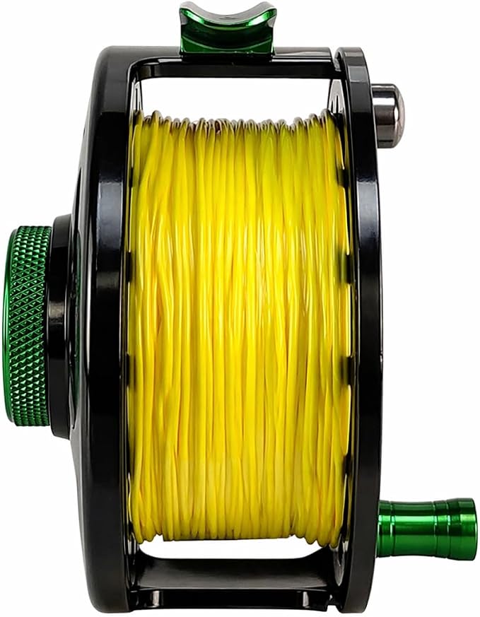 Aventik FLK II Fly Fishing Reel Aluminum Trout 3/5, 5/7, 7/9wt Large Arbor Freshwater Fly Reel with Line.
