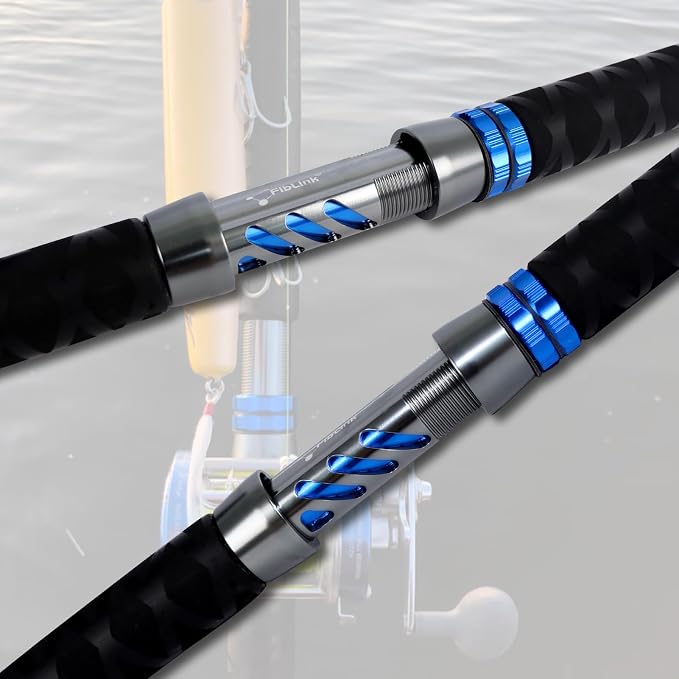 Fiblink Catfish Fishing Rod 1 Piece/2 Piece Catfishing Fishing Pole Portable Travel Heavy Cat Catfish Casting Rod (6'/6'6"/7'/8'/9')