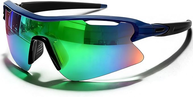 SEKKAF Polarized Sports Sunglasses for Men Women and Youth, UV400 Protection Ideal for Cycling Baseball Fishing Golf Running