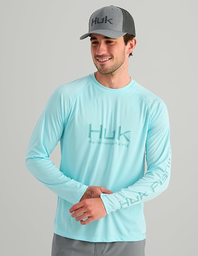 HUK Mens Pursuit Vented Long Sleeve, 30 UPF Fishing Shirt