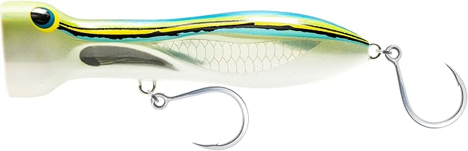 Nomad Design Chug Norris Topwater Popper Lure Collection – Floating Offshore Saltwater Surface Fishing Plug - Durable HD Body for Big Game - Realistic Splash & Erratic Action